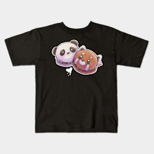 Panda and Red Panda Macaron Kids T-Shirt